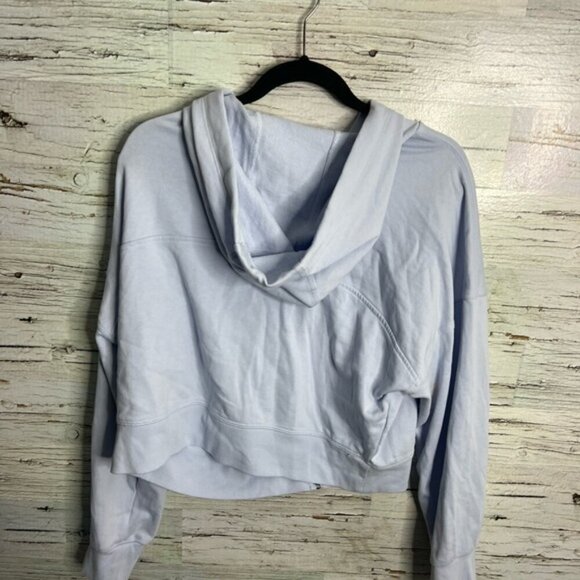 Calvin Klein Performance Blue Hoodie Sweatshirt crop size xl - Picture 6 of 7